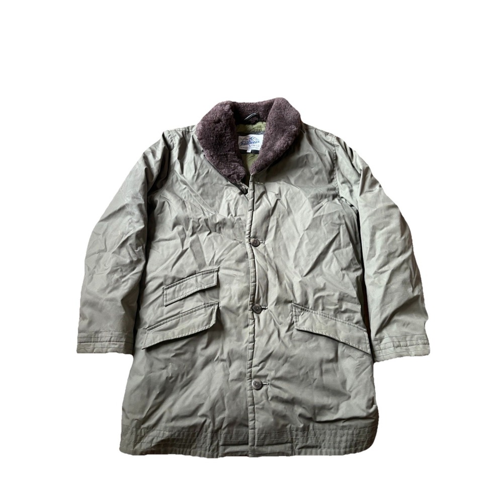 Penfield By Trailwear Waterproof‎ Men's Chore Jacket Size M Green Fur Collar